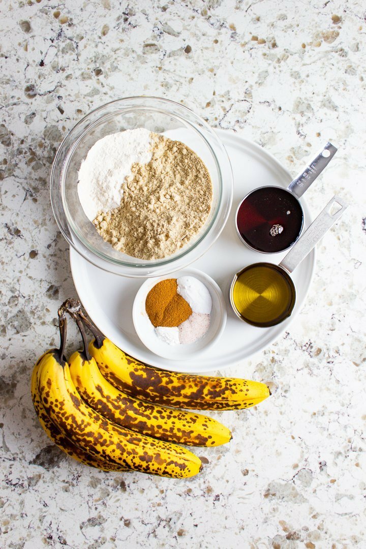 AIP Banana Muffins ingredients.